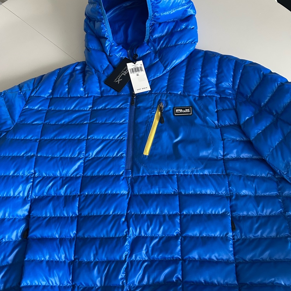 Vibrant Blue Puffer Jacket with Hood